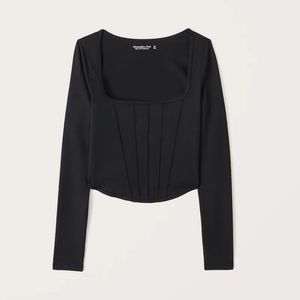 Abercrombie & Fitch Seamless Corset Crop Top